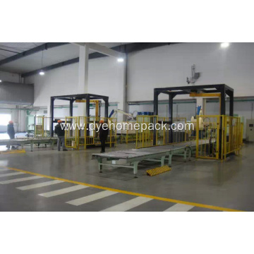 Horizontal stretch wrapping machine door packing machine